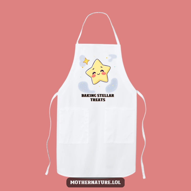 Funny Giggling Star Apron: Winky Chef Star for Kitchen Fun, Perfect Funny Gift