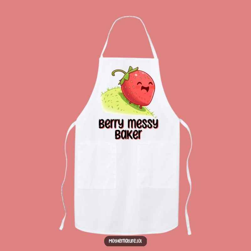 Funny Dizzy Strawberry Rolling Apron - Giggle-Inducing Kitchen Wear Gift