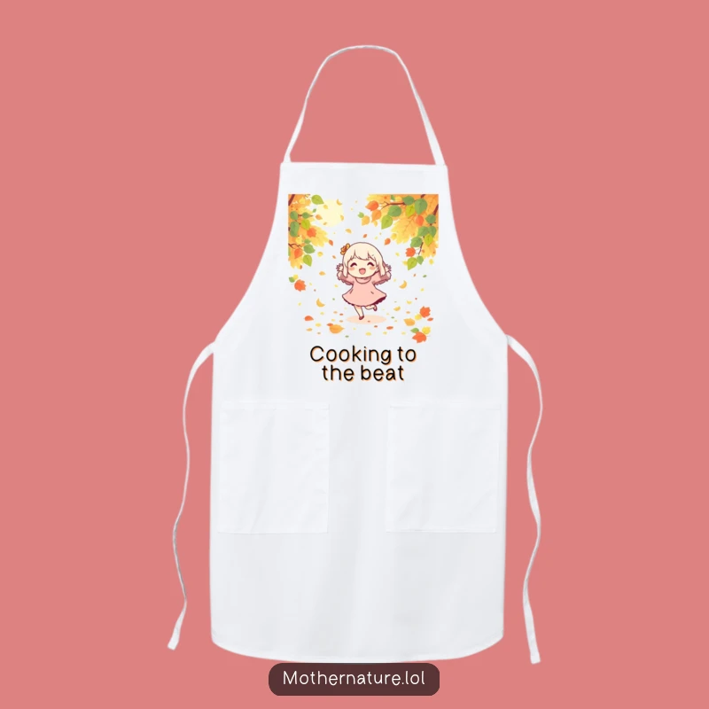 Funny Dancing Character Apron, Autumn Cooking Fun, Perfect Chef Gift