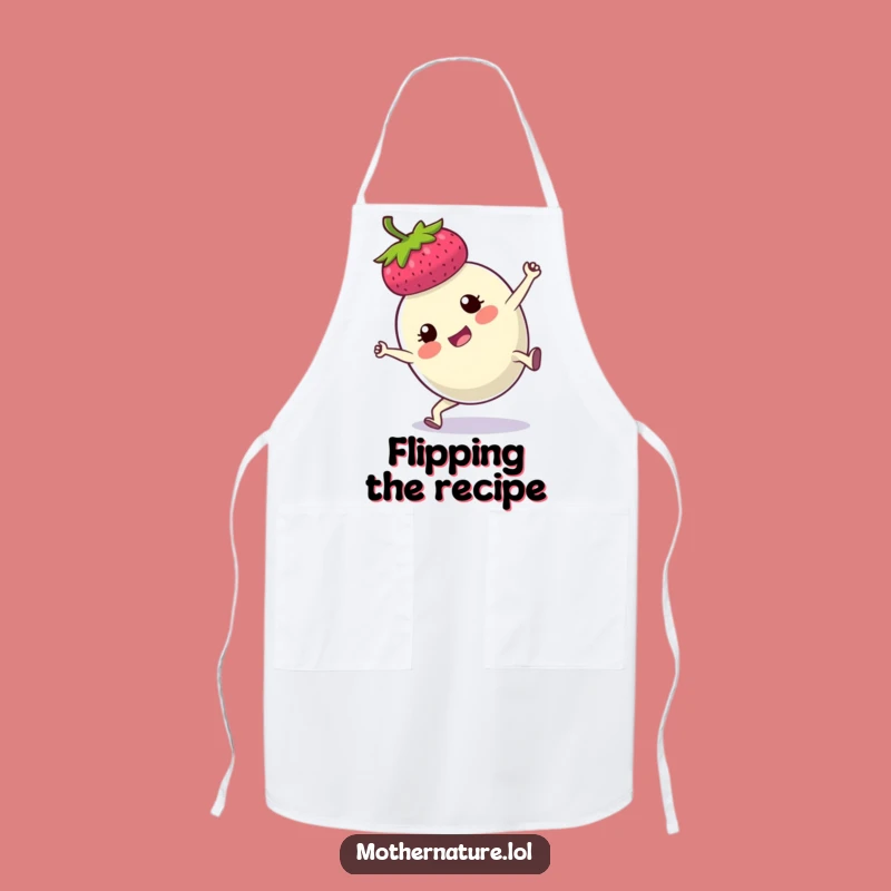 Funny Berry Cartwheel Apron: Cook with Determined Fruit Flair and Humor