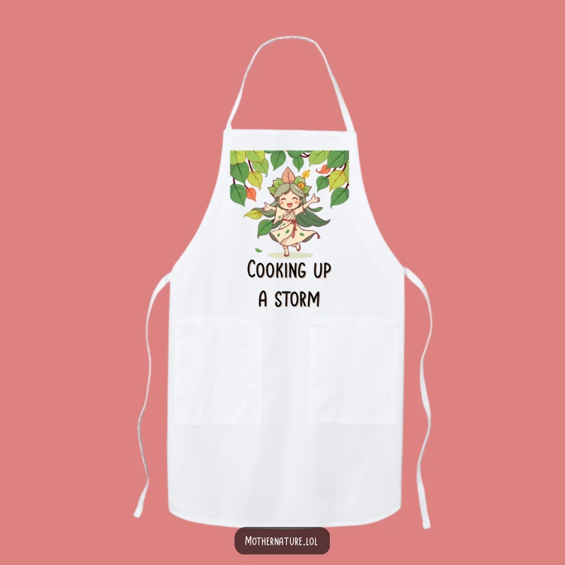 Funny Mother Nature Apron: Joyful Chef's Companion, Whimsical Kitchen Gift