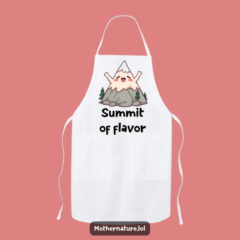 Funny Mountain Yawning Apron: Cute Chef Wear, Perfect Funny Gift