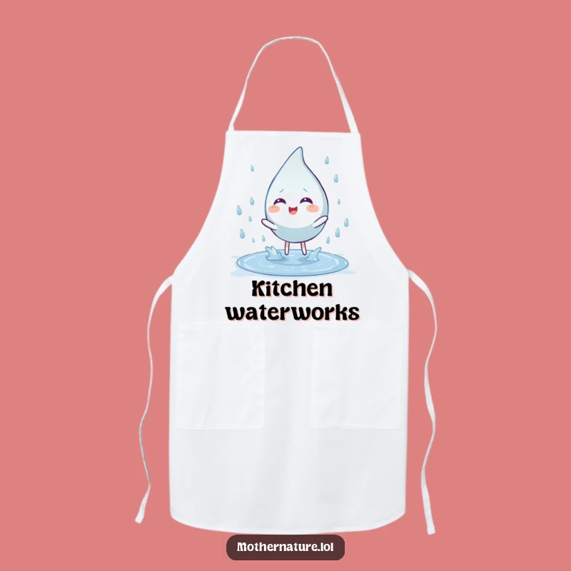 Funny Raindrop Apron: Hilarious Puddle Jumper for Kitchen Fun