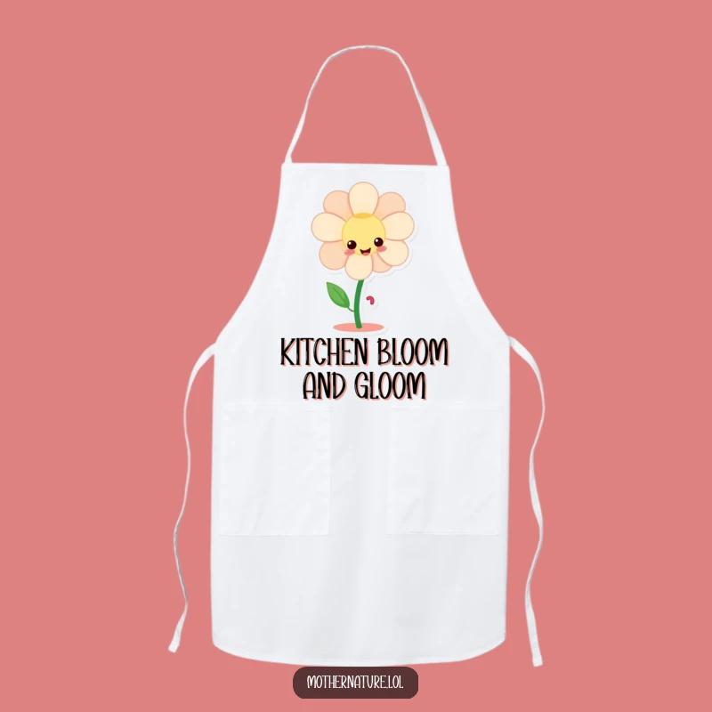 Funny Flower Dancing Apron - Giggling Chef Character