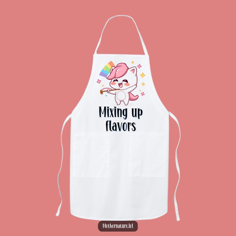 Funny Mischievous Rainbow Apron, Cooking Creator Fun, Perfect Chef Gift