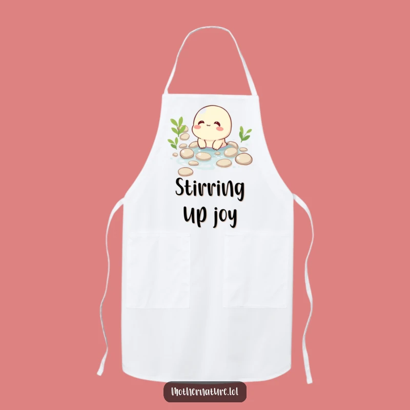 Funny Giggling Brook Apron: Happy Chef Character Gift