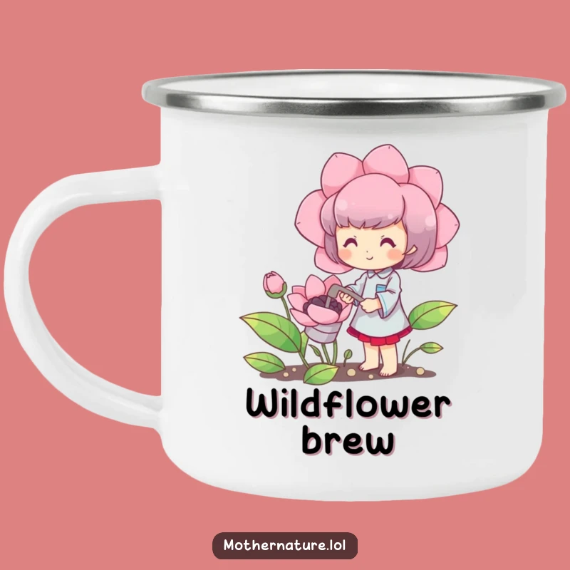 Funny Gardener Camping Mug: Happy Bloom Watering Outdoor Gift