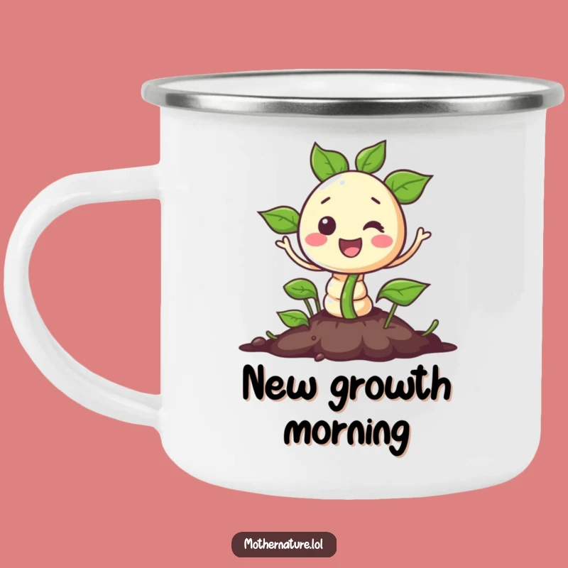 Funny Seedling Camping Mug: Hilarious Outdoor Sprouting Adventure