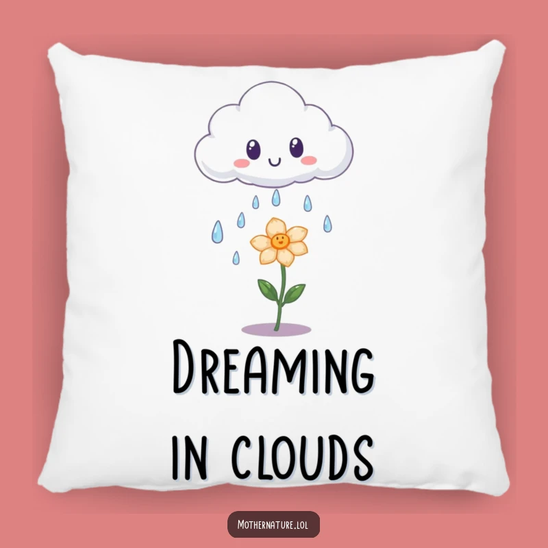 Funny Surprised Cloud Pillow - Cozy Comfort with Gentle Whimsy