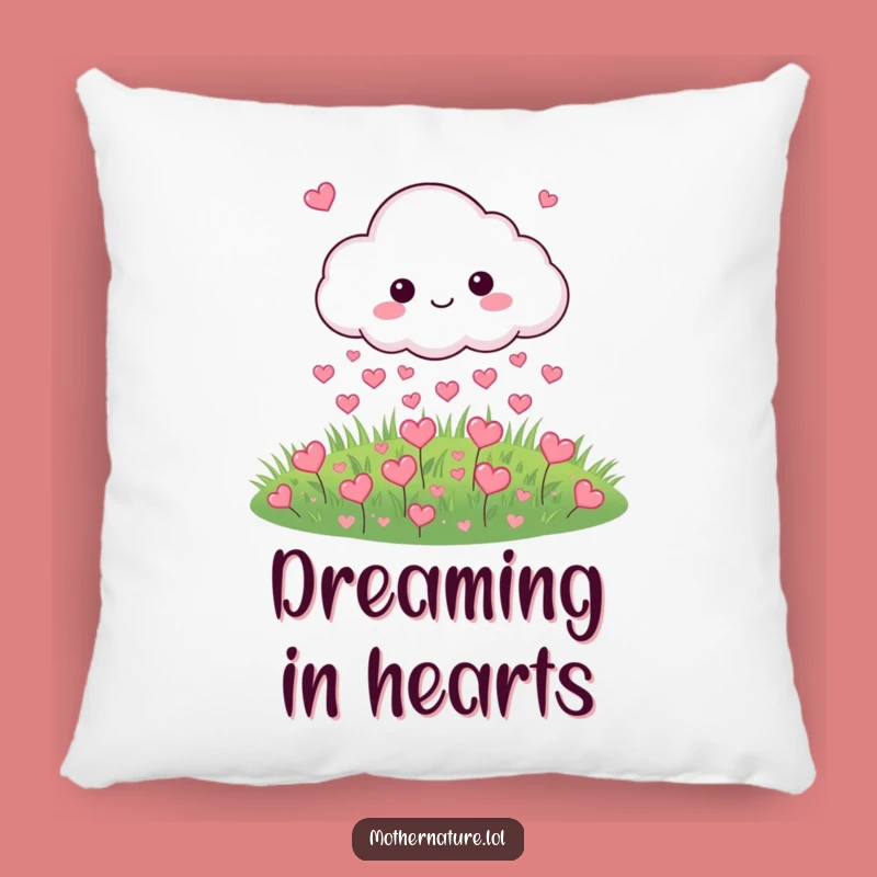 Funny Cloud Hearts Pillow: Cozy Comfort with Adorable Romantic Charm!