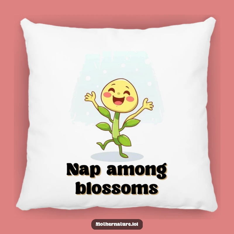 Funny Dancing Plant Pillow: Cheerful Character Joyful Shower Accent