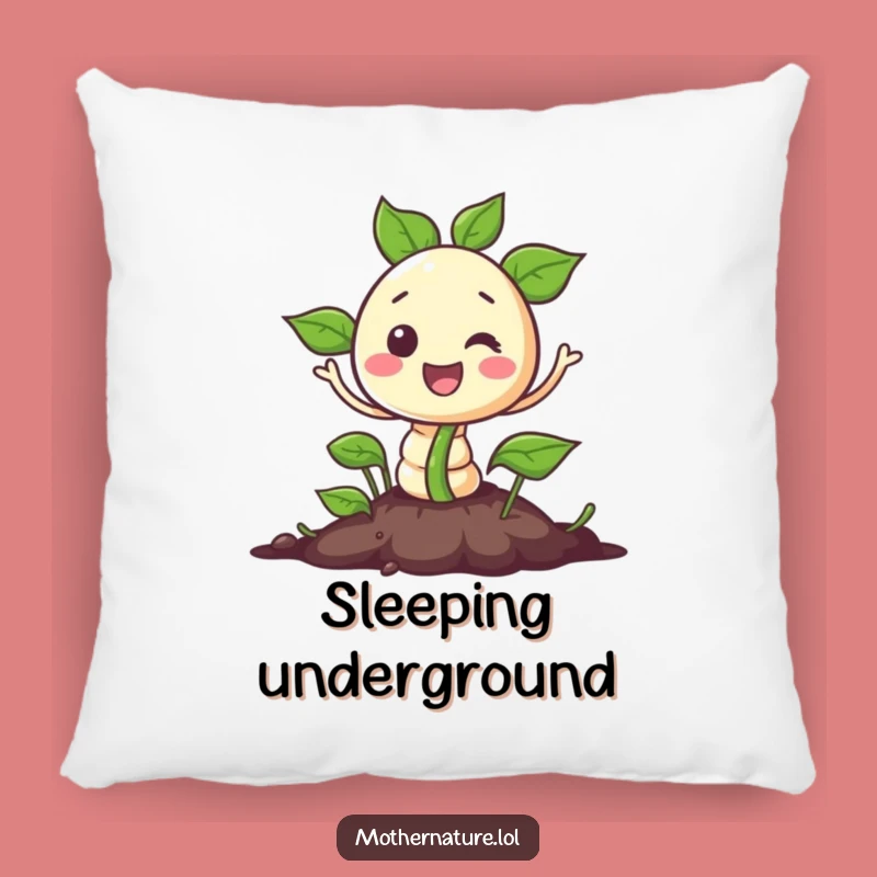 Funny Seedling Pillow: Cozy & Hilarious Sprouting Accent