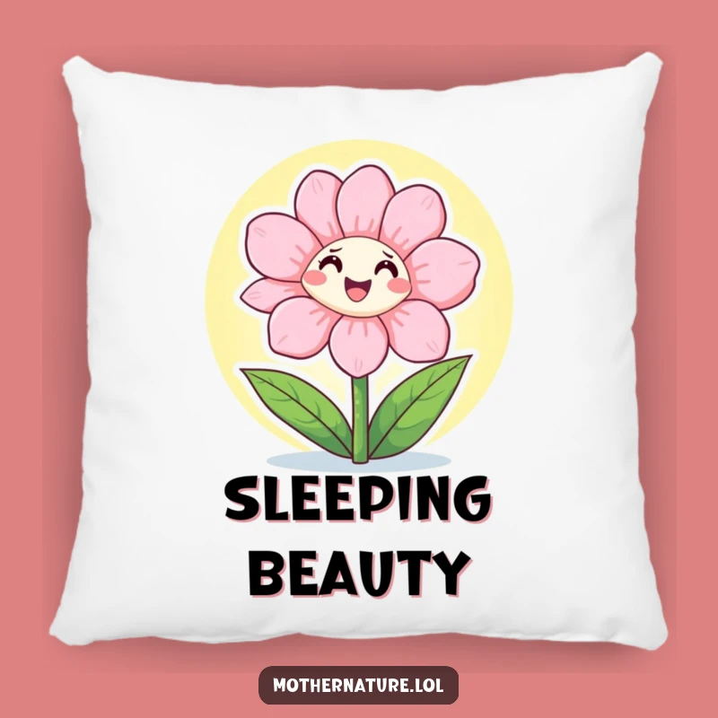 Funny Flower Sunshine Pillow: Cheerful Comfort for a Hilarious Home Gift