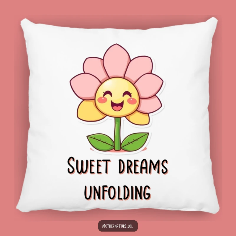 Soft Funny Giggling Flower Pillow - Cozy Surprise Smiley Face Gift