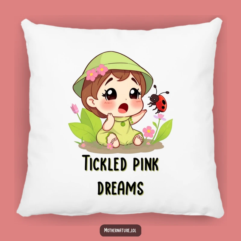 Funny Surprised Mother Nature Tickled Bee Pillow - Cozy Comfort with Nature's Fun