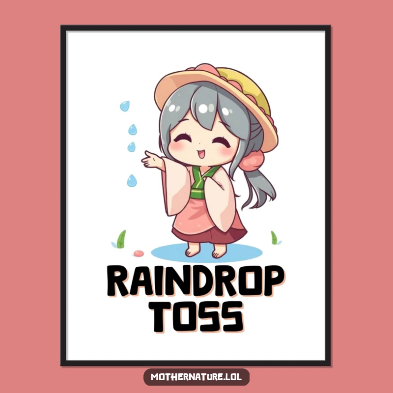 Funny Playful Mother Nature Digital Art, Whimsical Decor for Joyful Spaces