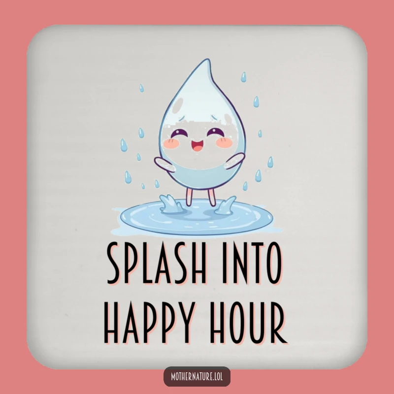 Funny Raindrop Coasters: Hilarious Puddle Splash Protection for Tables