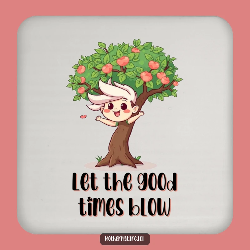 Funny Wind Tree Coaster Set - Playful & Hilarious Gift