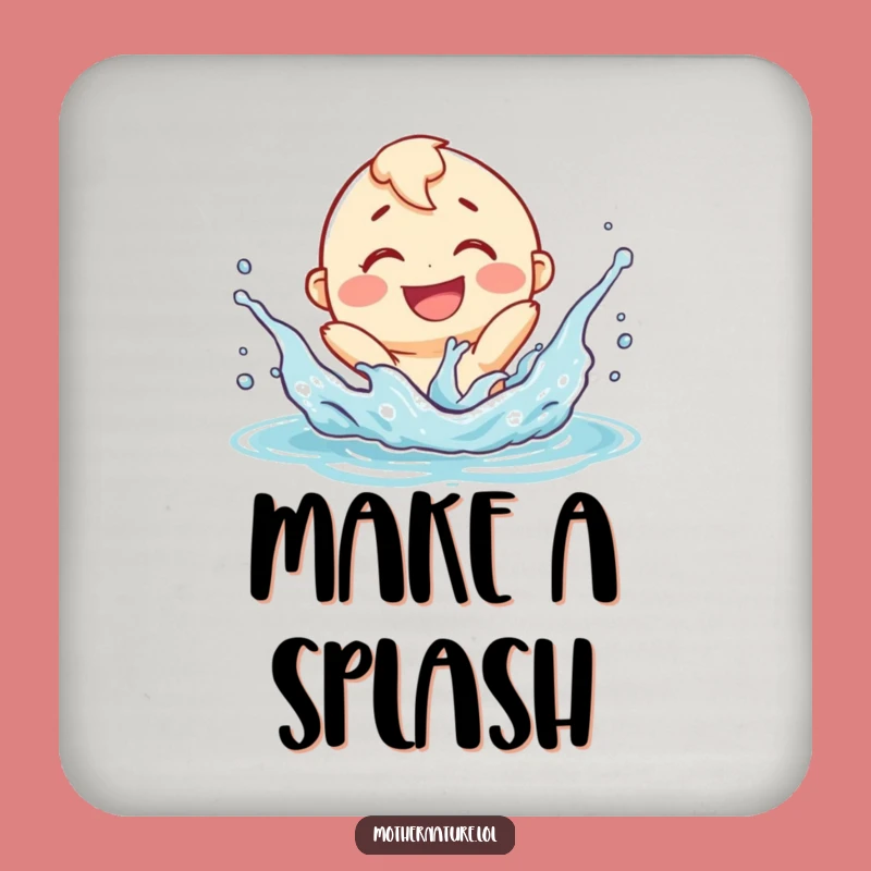Funny River Splashing Coaster - Playful Drink Protector