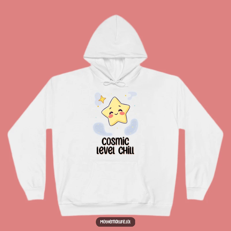 Cozy Funny Giggling Star Hoodie: Winking Celestial Friend for Chilly Nights, Perfect Gift