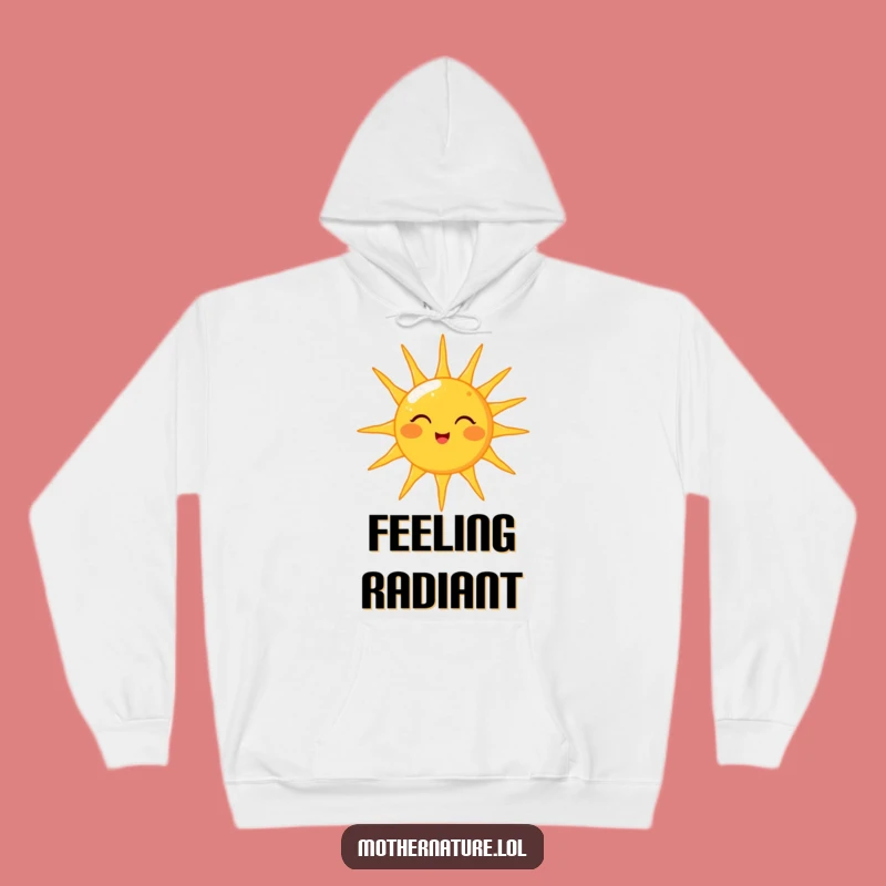 Funny Sun Winking Hoodie: Cheerful Character Warmth, Perfect Funny Gift