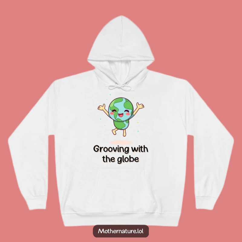 Funny Dancing Earth Hoodie: Cozy Comfort for a Joyful Planet