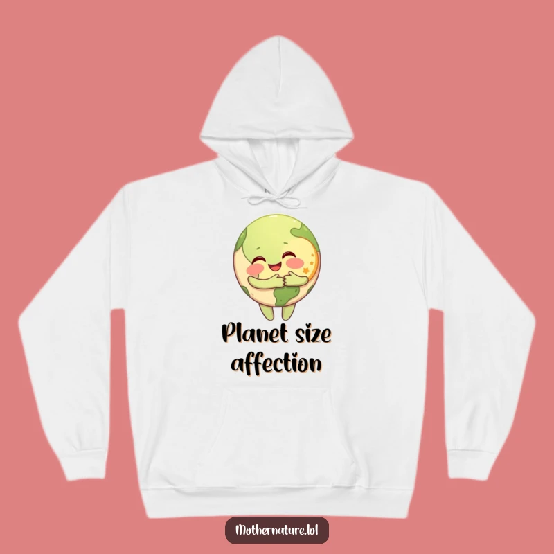 Cozy Funny Earth & Moon Hoodie: Celestial Hugs for Warmth, Perfect Funny Gift