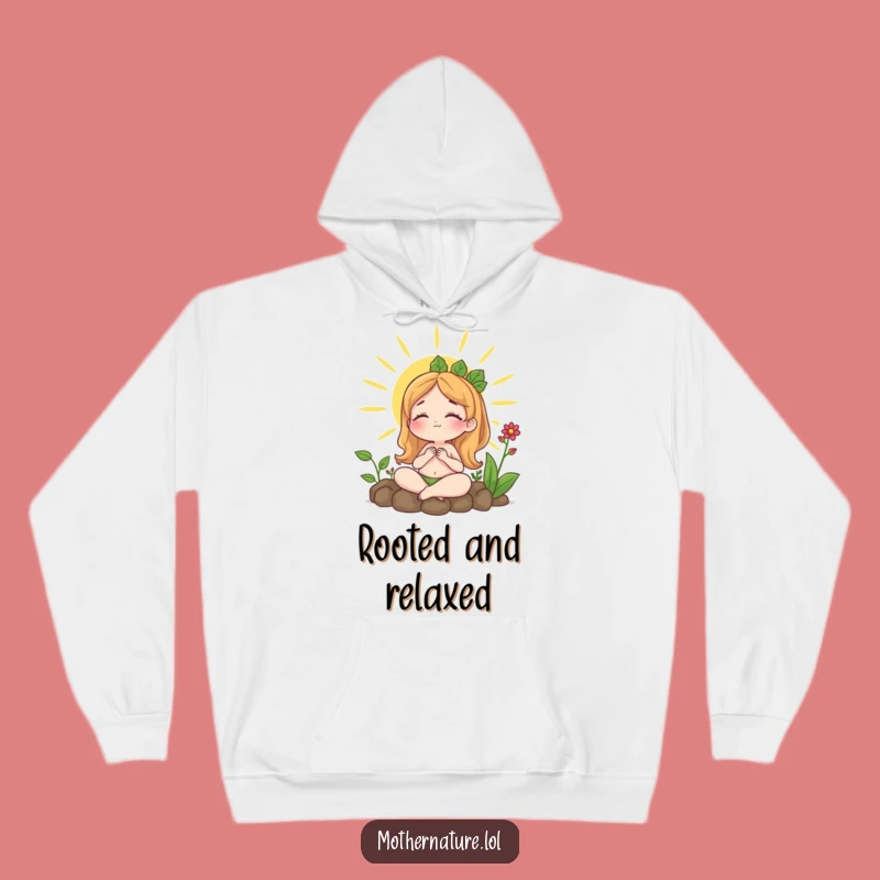 Funny Content Mother Nature Sunbathing Hoodie - Cozy Relaxation Essential