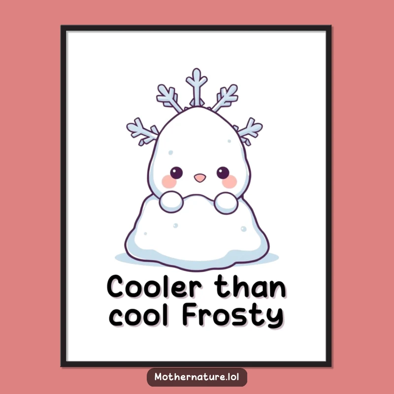 Free Printable Wall Art: Adorable Snowdrift, Humorous Downloadable Winter Decor