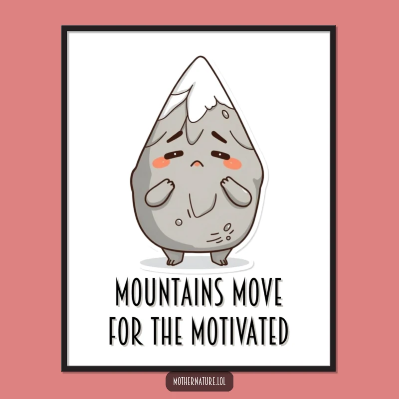 Funny Free Printable Wall Art: Mountain Shrug Downloadable Home Decor