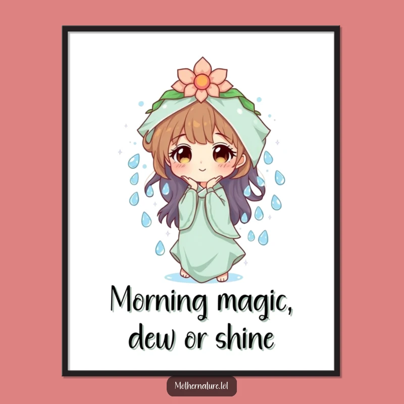 Free Printable Wall Art: Mother Nature's Dew Drops - Sparkling Nature Downloadable Decor!