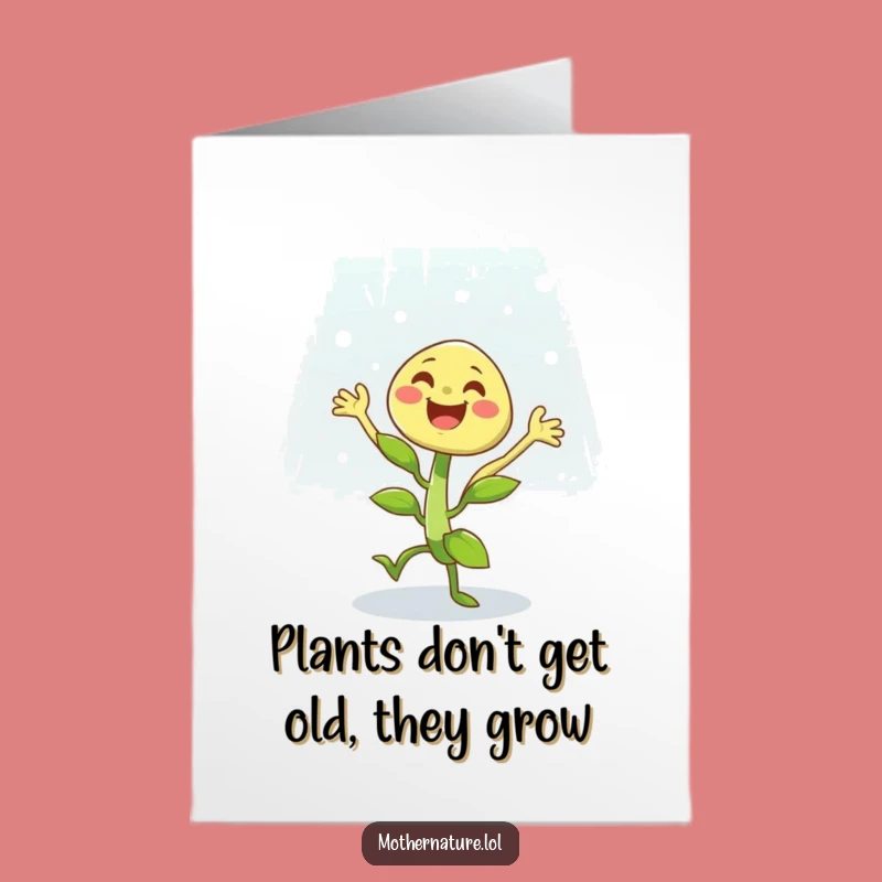 Free Printable Birthday Card: Dancing Plant Joke Greeting, Funny Downloadable Gift