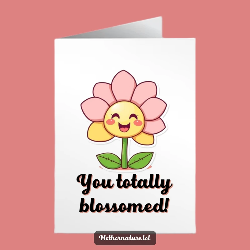 Free Printable Congrats Flower Card: Blooming Surprise, DIY Celebratory Download