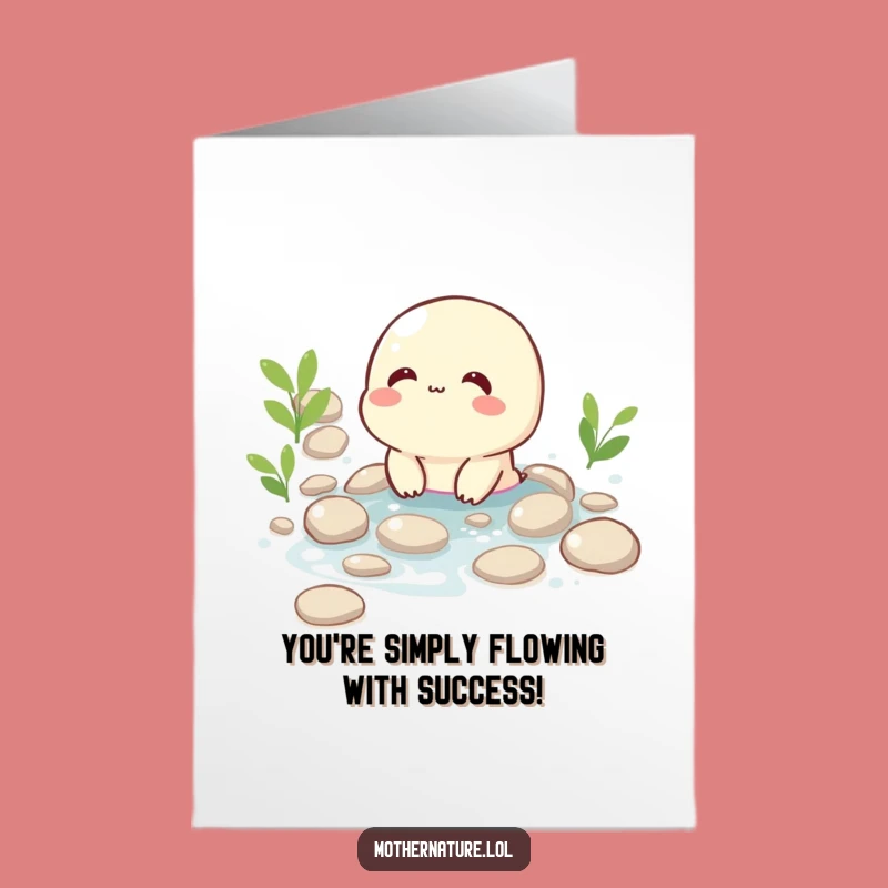 Free Printable Congrats Card: Giggling Brook Celebration, Funny Downloadable Gift