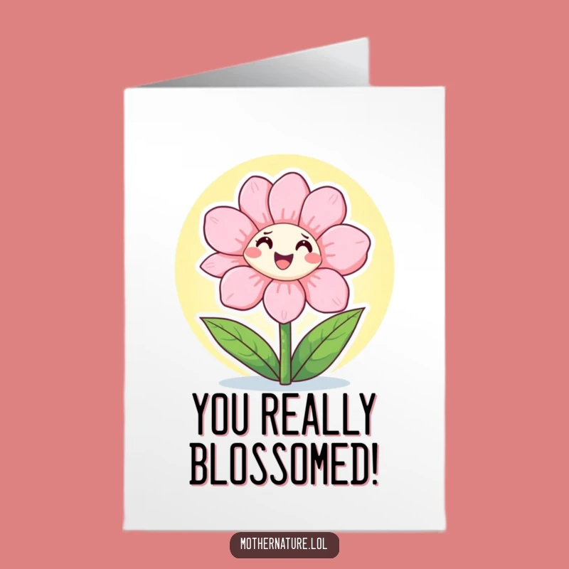 Free Printable Congrats Card: Blooming Flower Sunshine - Radiant Downloadable Gift!