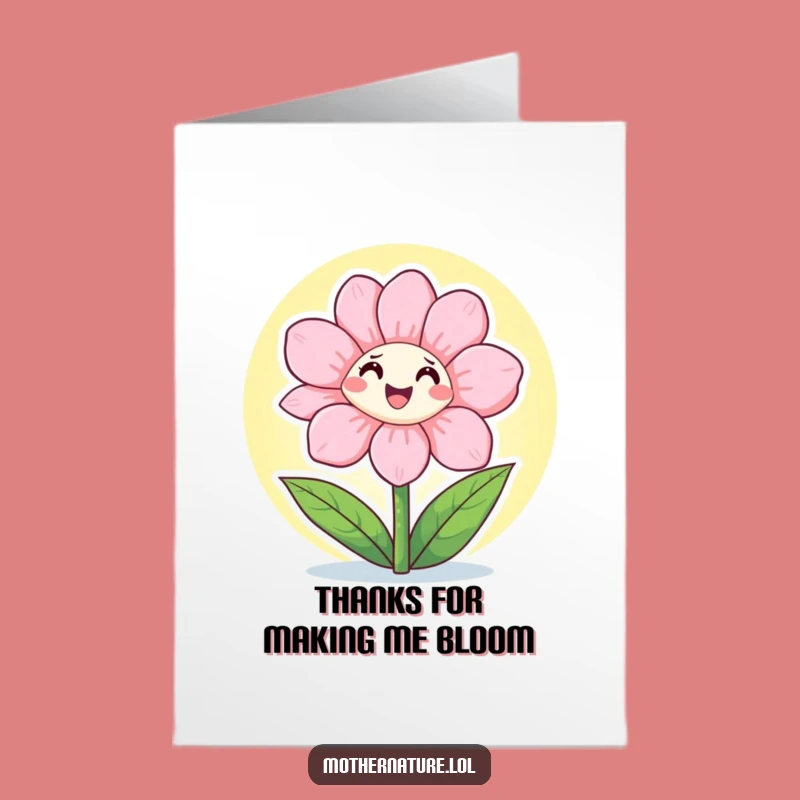 Free Printable Thank You Card: Blooming Flower Sunshine - Grateful Downloadable Gift!