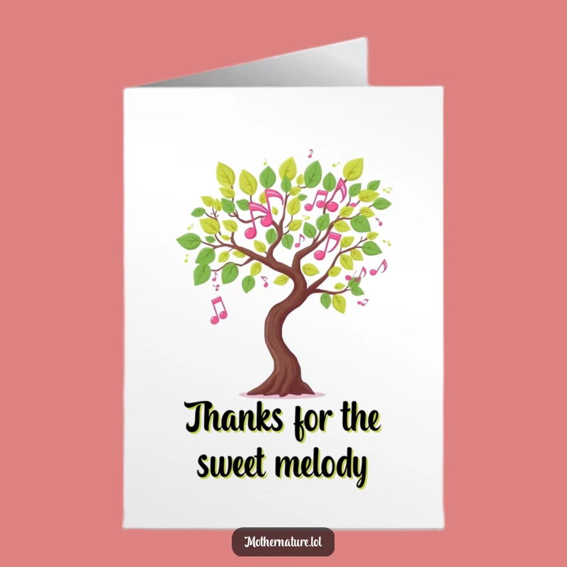 Funny Free Printable Thank You Card: A Tune of Gratitude Downloadable Gift
