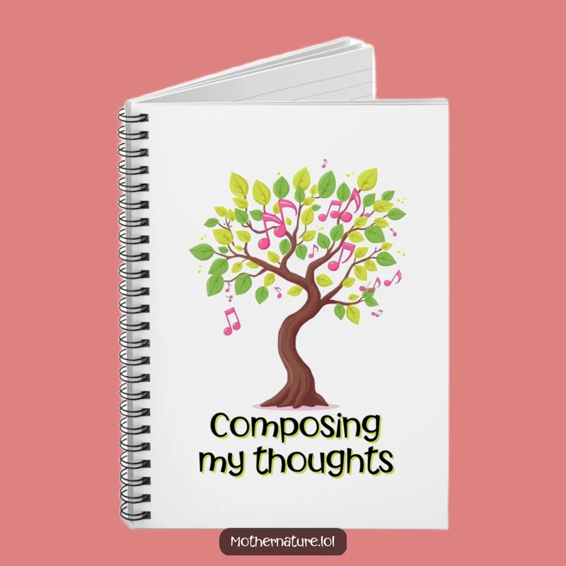 Funny Musical Tree Branch Notebook: Compose Your Thoughts, Stationery Gift