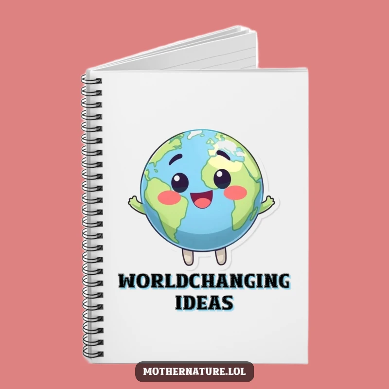 Funny Earth Notebook: Bouncing Planet Character Journal for Creative Ideas