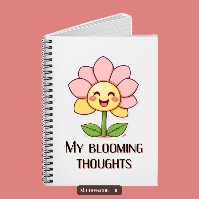 Funny Giggling Flower Notebook - Cheerful Journal with Surprise Smiley Gift