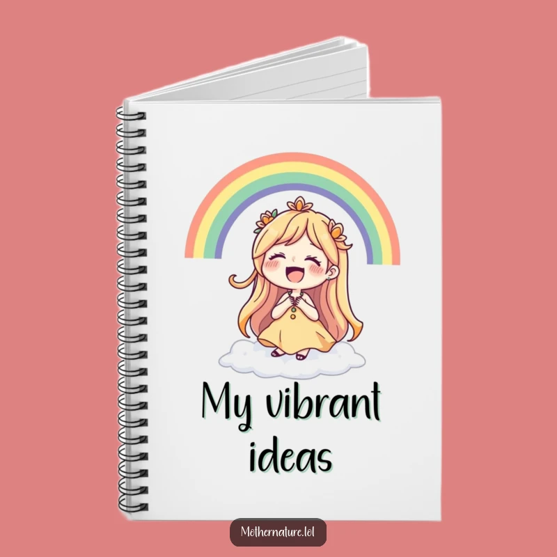 Funny Mother Nature Rainbow Laugh Notebook - Cheerful Nature Journal