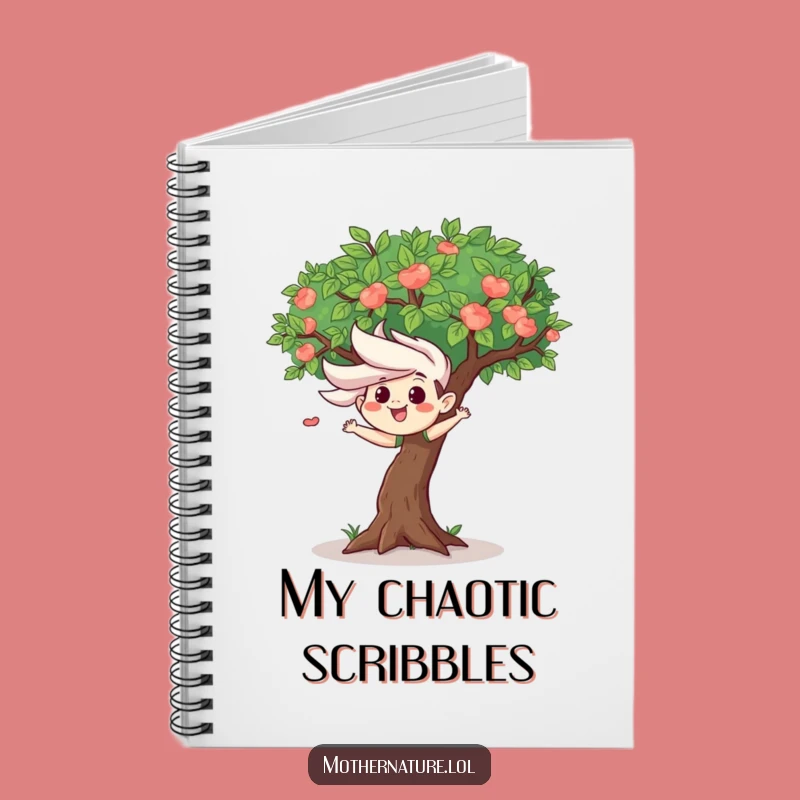 Funny Wind Tree Notebook - Playful Journal & Hilarious Gift