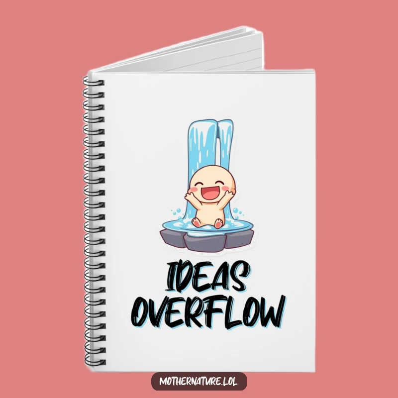 Funny Waterfall Notebook: Joyful Cascade Journal for Creative Flow