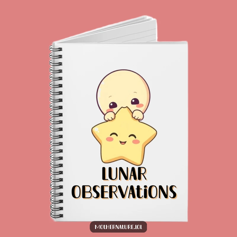 Funny Moon Notebook: Curious Celestial Journal for Nighttime Thoughts