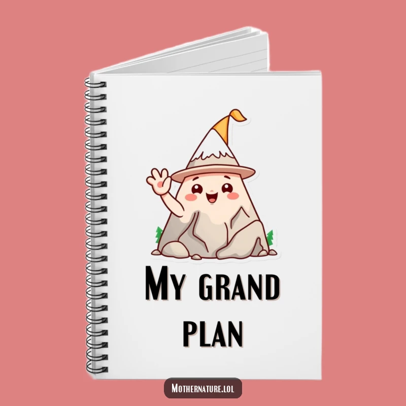 Funny Mountain Hat Notebook - Playful Journal Gift