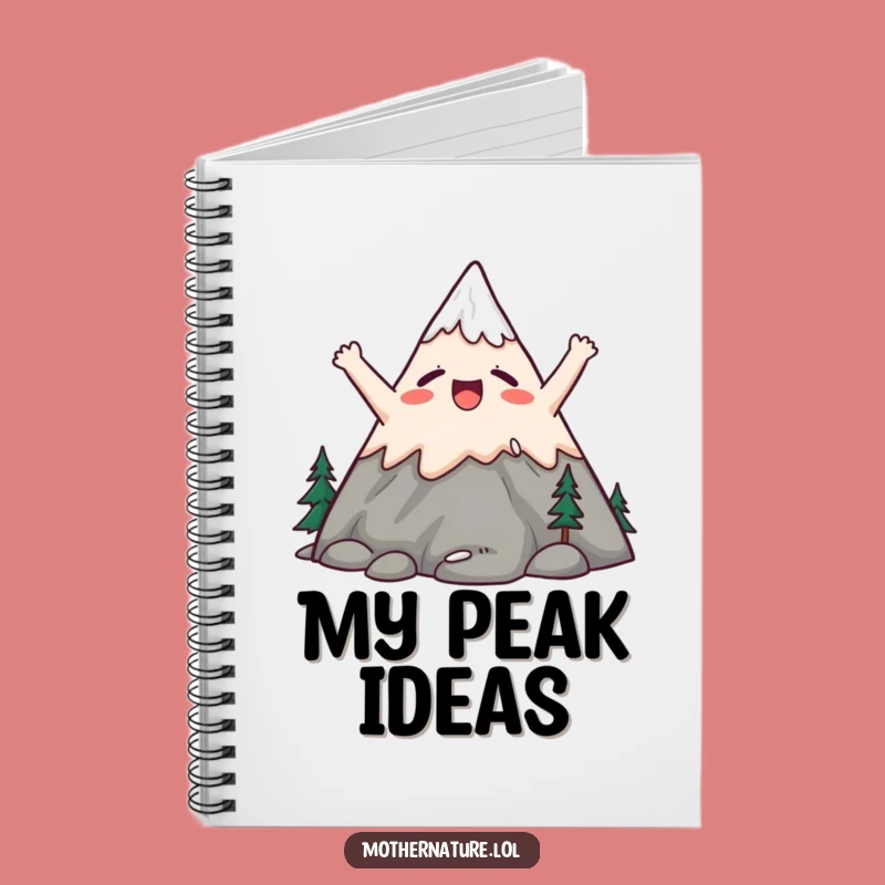 Funny Mountain Yawning Notebook: Cute Character Journal, Perfect Funny Gift
