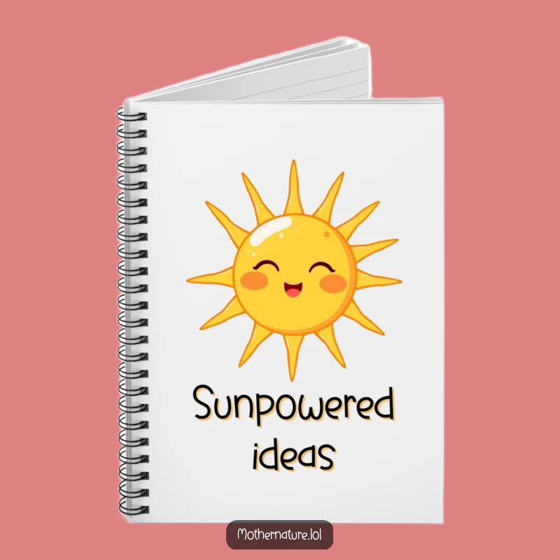 Funny Sun Winking Notebook: Cheerful Character Journal, Perfect Funny Gift