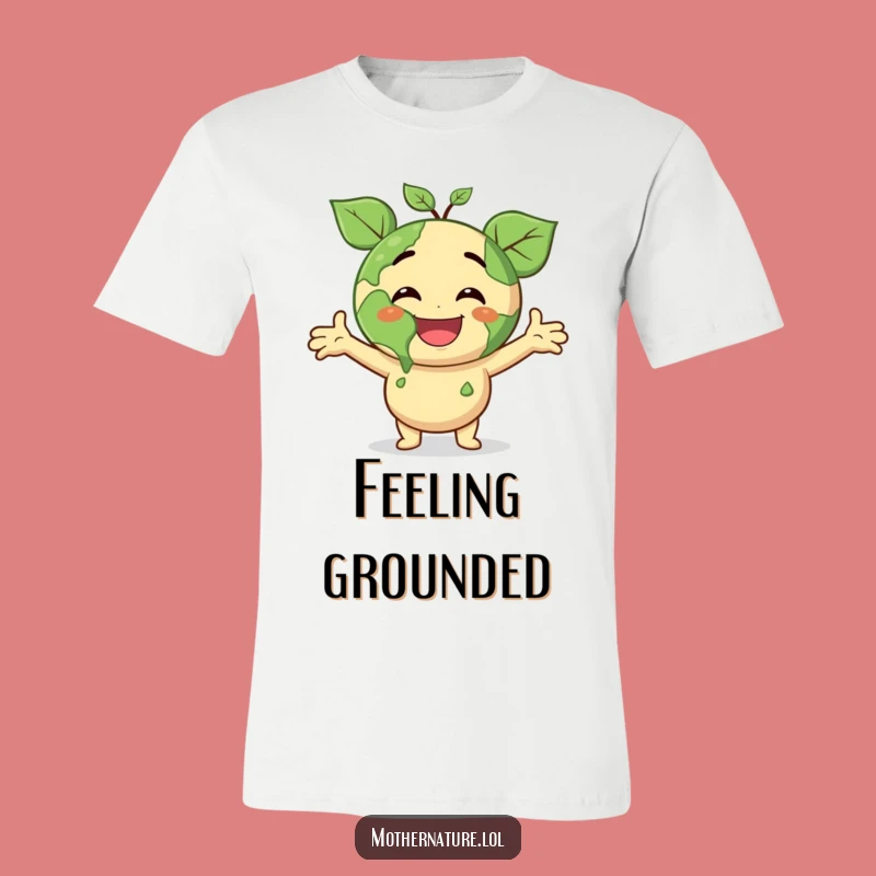 Funny Planet Joy T-Shirt: Earth Character's Happy Surprise, a Perfect Funny Gift