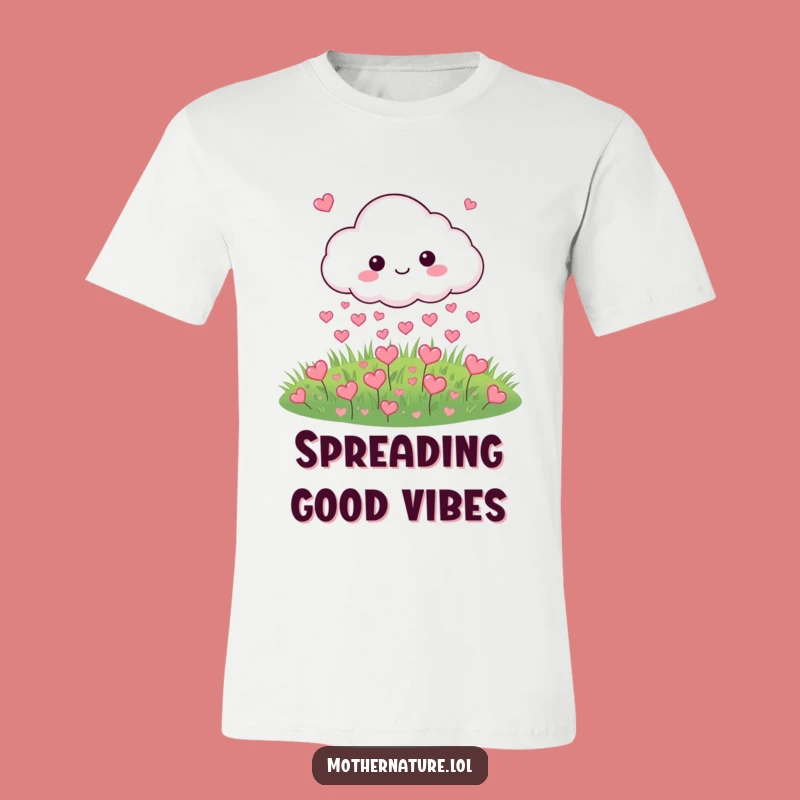 Funny Cloud Hearts T-Shirt: Wear Your Love with Hilarious Romantic Vibes!