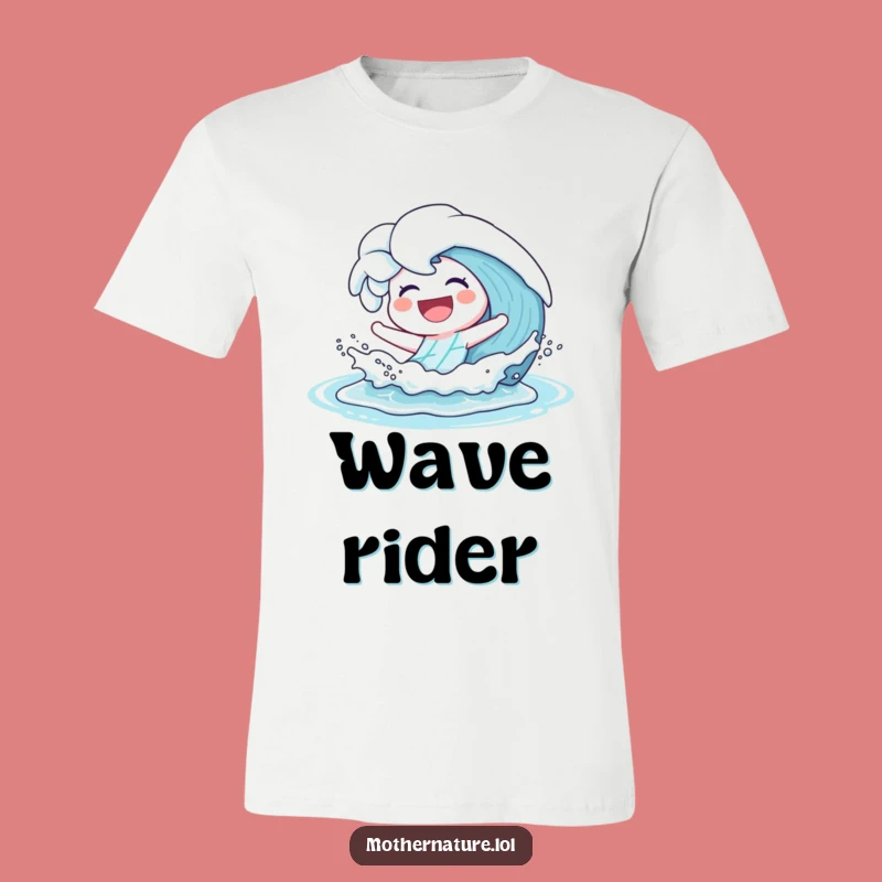 Funny Laughing Wave T-Shirt: Playful Splash for a Hilarious Beach Gift